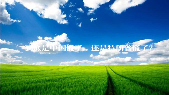 到底是中国慌了，还是特朗普慌了？